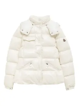 Moncler: Белая куртка 