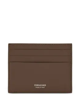 Ferragamo: Коричневый картхолдер 