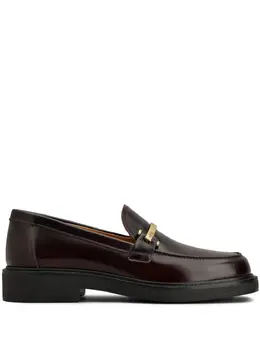 Tod's: Бордовые лоферы 