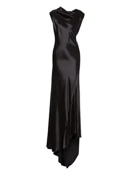 Alberta Ferretti: Атласное платье 