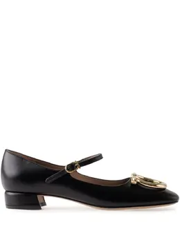 Ferragamo: Чёрные туфли  Gancini