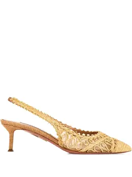 Aquazzura: Бежевые туфли 
