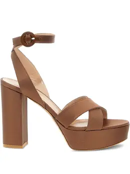 Gianvito Rossi: Коричневые сандалии 