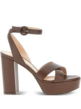 Gianvito Rossi: Коричневые сандалии 