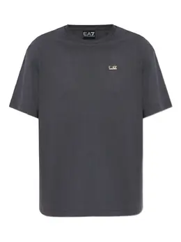 Ea7 Emporio Armani: Серая футболка 