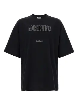 Moschino: Чёрная футболка 