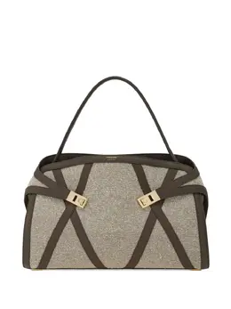 Ferragamo: Коричневая сумка 