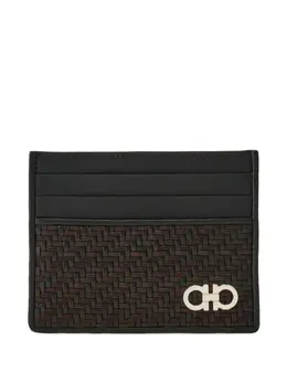 Ferragamo: Чёрный картхолдер 