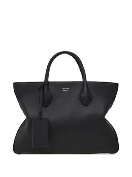 Ferragamo: Чёрная сумка-шоппер 