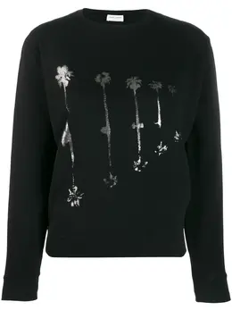 Saint Laurent: Свитшот с принтом 
