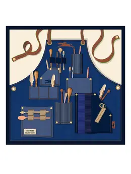 Longchamp: Синий шарф 