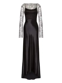 Alberta Ferretti: Атласное платье 