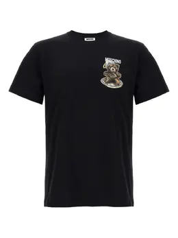 Moschino: Чёрная футболка  Teddy Bear