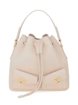 Ferragamo: Розовая сумка 