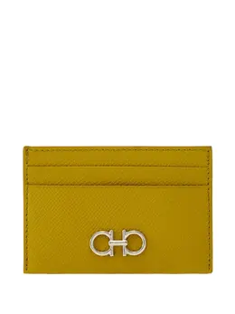 Ferragamo: Жёлтый картхолдер  Gancini