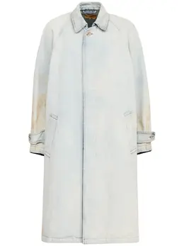 MM6 Maison Margiela: Голубое пальто 