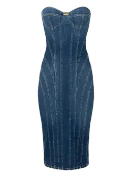 Elisabetta Franchi: Джинсовое платье 