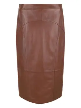 Max Mara: Кожаная юбка 