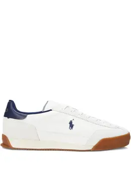 Polo Ralph Lauren: Белые кроссовки 
