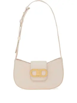 Ferragamo: Светлая сумка  Gancini