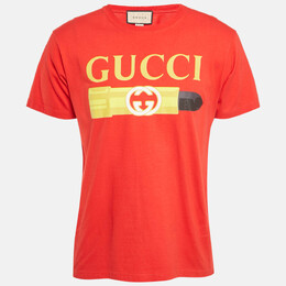 Gucci: Красная футболка 