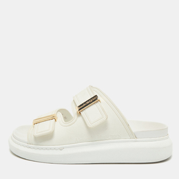Alexander McQueen: Белые сандалии  Hybrid