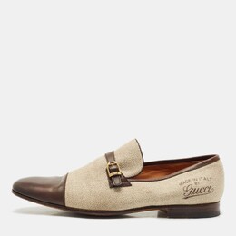 Gucci: Бежевые мокасины  GG