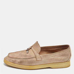 Loro Piana: Бежевые лоферы 