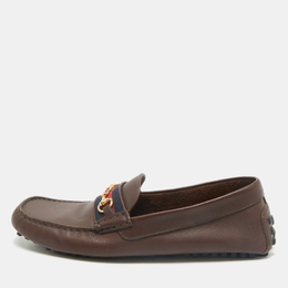 Gucci: Тёмные туфли  Horsebit