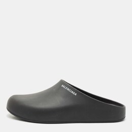 Balenciaga: Чёрные сабо 