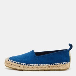 Balenciaga: Голубые мокасины 