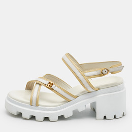 Gucci: Белые сандалии 