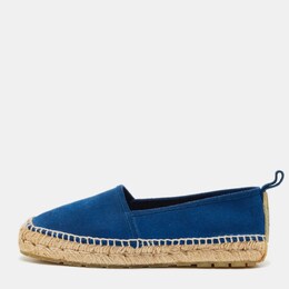 Balenciaga: Голубые мокасины 