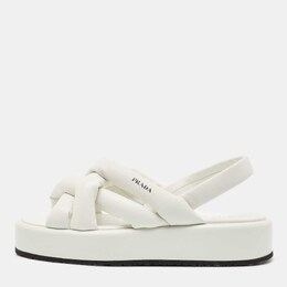 Prada: Белые сандалии 