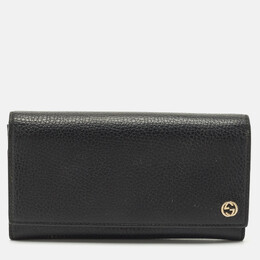 Gucci: Чёрный кошелёк  GG Marmont