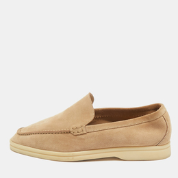 Loro Piana: Бежевые лоферы 