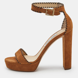Jimmy Choo: Коричневые сандалии 