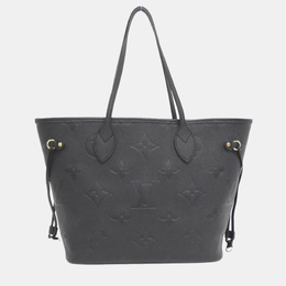Louis Vuitton: Чёрная сумка  Neverfull MM