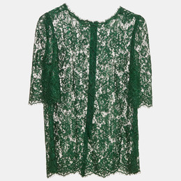 Dolce & Gabbana: Зелёный топ 