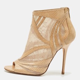 Jimmy Choo: Бежевые ботинки 