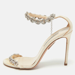 Aquazzura: Бежевые сандалии  Love Link