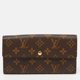 Louis Vuitton: Коричневый кошелёк 
