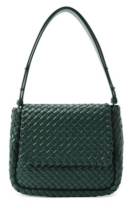 Bottega Veneta: Зелёная сумка 