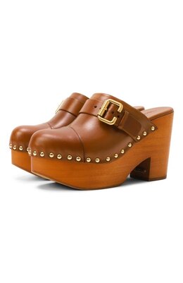 Chloé: Коричневые сабо 