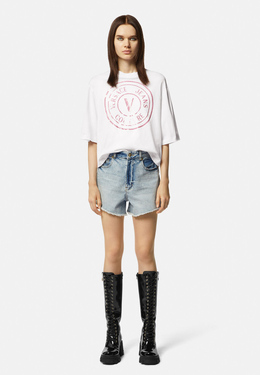 VERSACE JEANS COUTURE: Белый топ 