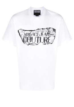 VERSACE JEANS COUTURE: Белая футболка 