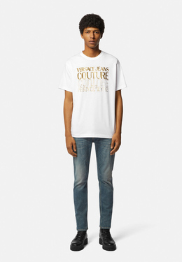 VERSACE JEANS COUTURE: Белая футболка 