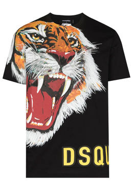 DSQUARED2: Чёрная футболка 