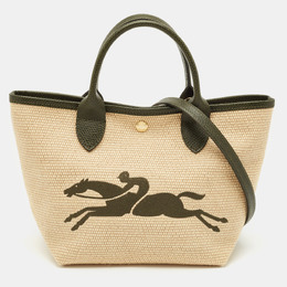 Longchamp: Бежевая сумка 