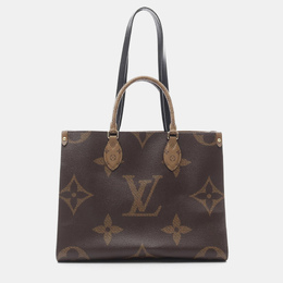 Louis Vuitton: Коричневая сумка-шоппер 